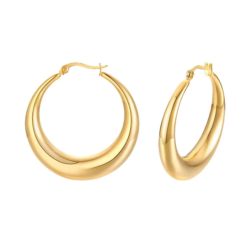 XIYANIKE 2023 New Minimalist Oval Ear Buckle Earrings For Women Girl Luxury Fashion Jewelry Friend Gift Party серьги женские