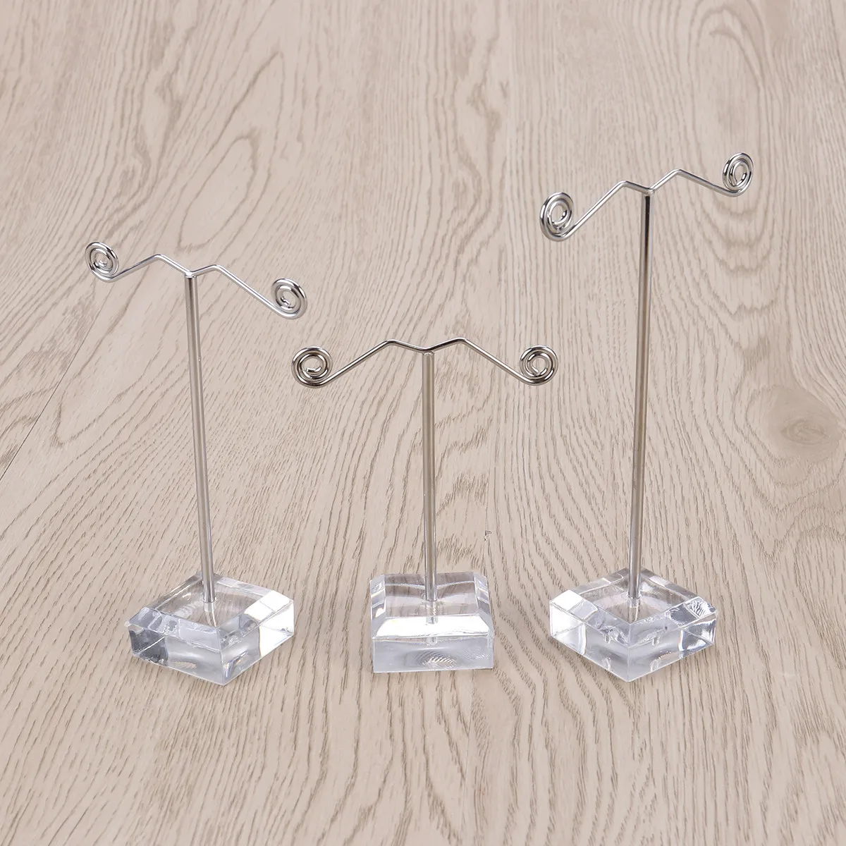 

Набор из 6 органайзеров для серег: подставка-держатель Т-образной формы, 3 размера, мини, акрил, металлический, с черным прозрачным лаковым покрытием, для демонстрации ювелирных изделий