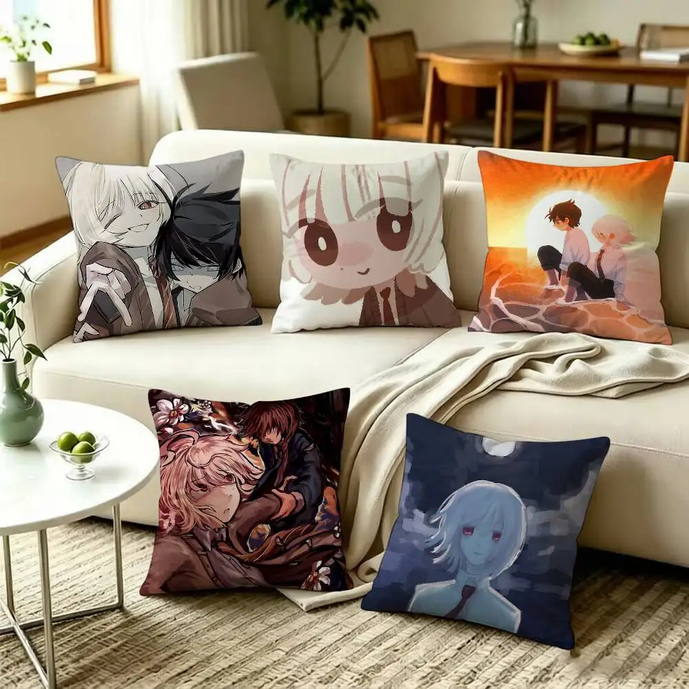 Anime S-Saihate Station Square Double-Sided Printed Pillow Case Sofa Cushion Cover Bedroom Bedside Decor