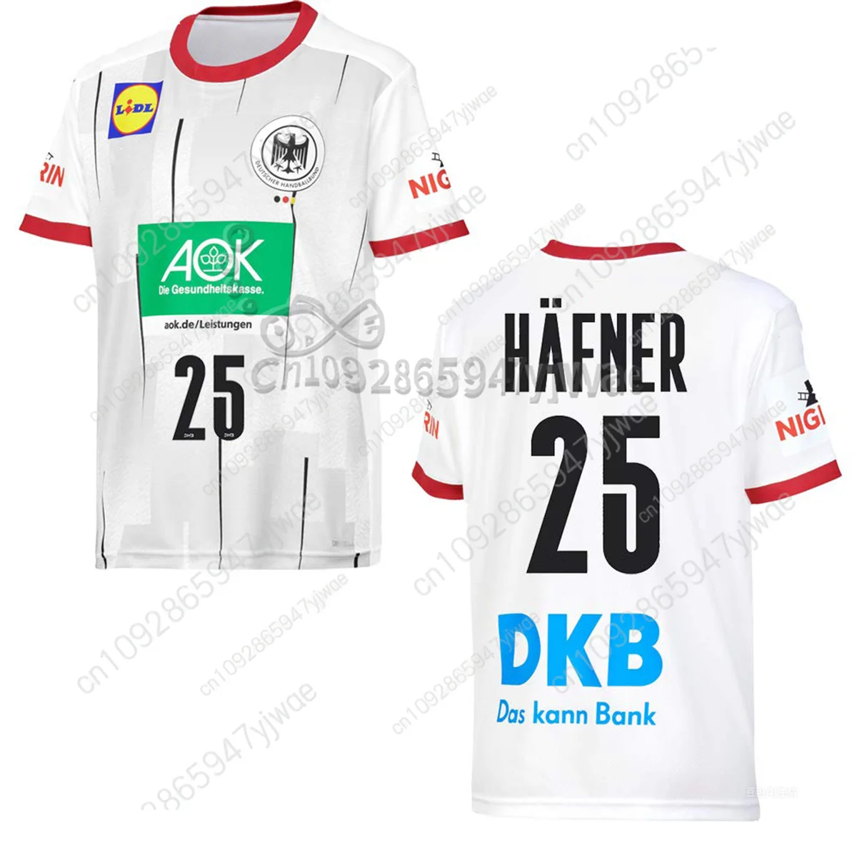 Dhb كرة اليد المنزل طبق الاصل قميص رياضي تي شيرت جولة الرقبة فضفاضة التجفيف السريع رياضية الصيف الرجال التدريب تي شيرت #3