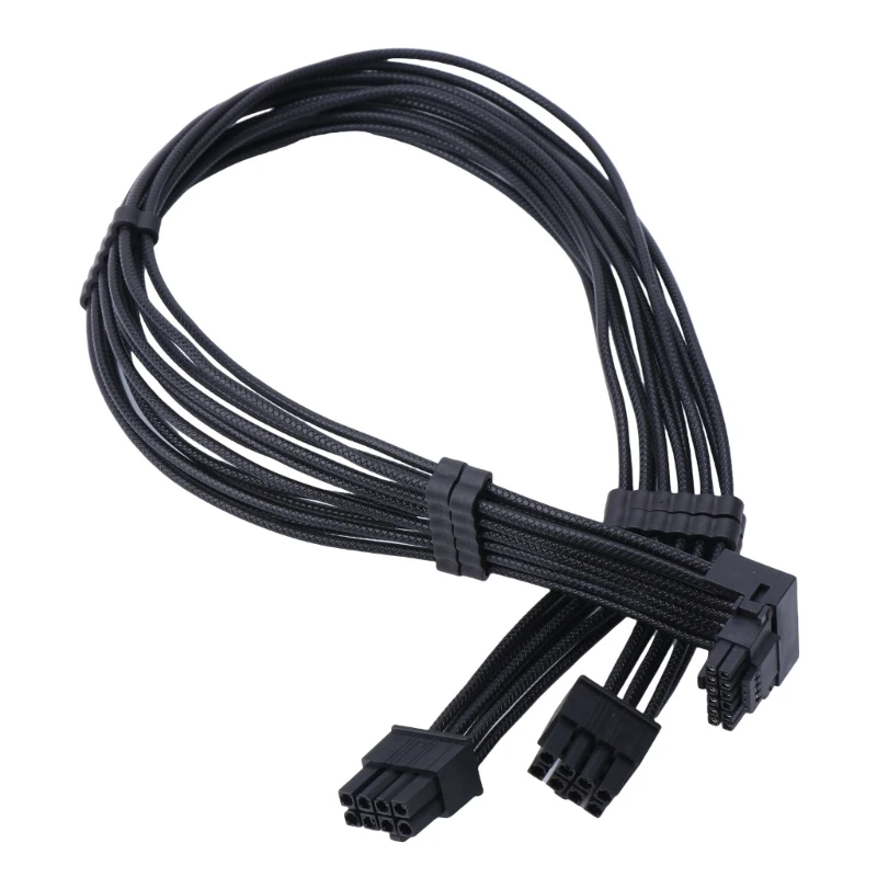 高品質2x 8ピンから16ピンpci5.0グラフィックカード電源アダプター