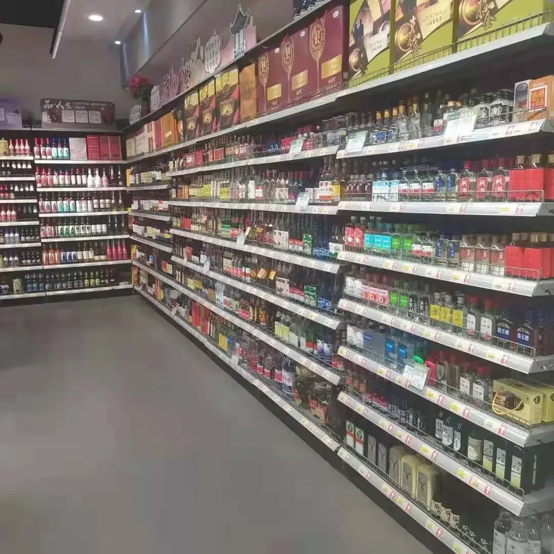 Metal Supermarket Equipment Gondola Storage Display Stand Rack Shelf Free Combination Retail Shop Wall Shelves