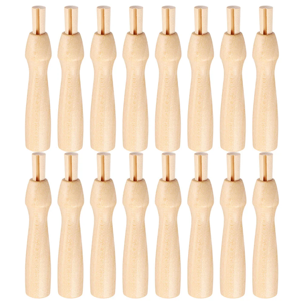 

16 Pcs Poking Fun Wool Felting Tool Handle Kit Needles Handles Tools Wooden Replacement Supplies