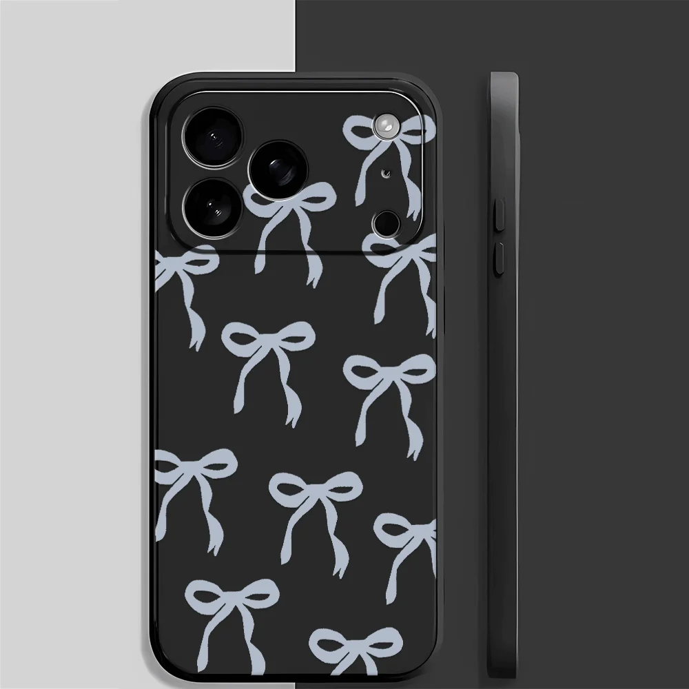 

bow Phone Case for iPhone17Pro Max/17Pro/17/16/15/14/13/12/11/Pro/Plus Fashion Friend Gift Aesthetic Phone Case