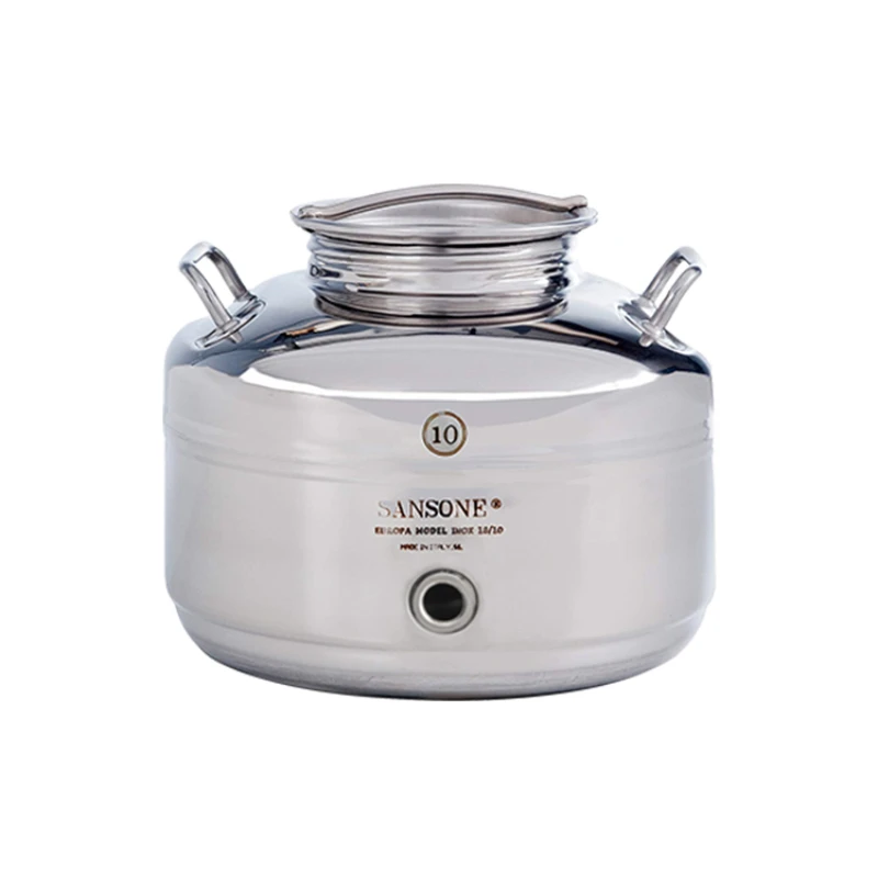 

304 stainless steel bucket large capacity round bucket with faucet outdoor camping water storage tank