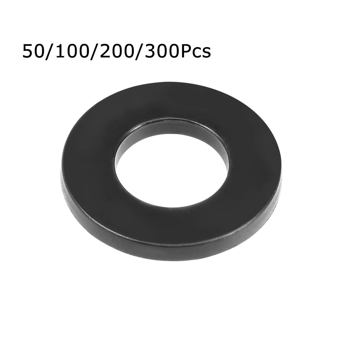 

50-300Pcs Nylon Flat Washers M2 M2.5 M3 M4 M5 M6 M8 M10 M12 M14 M16 Black Plastic Sealing Hard Washers Insulation Gasket Ring