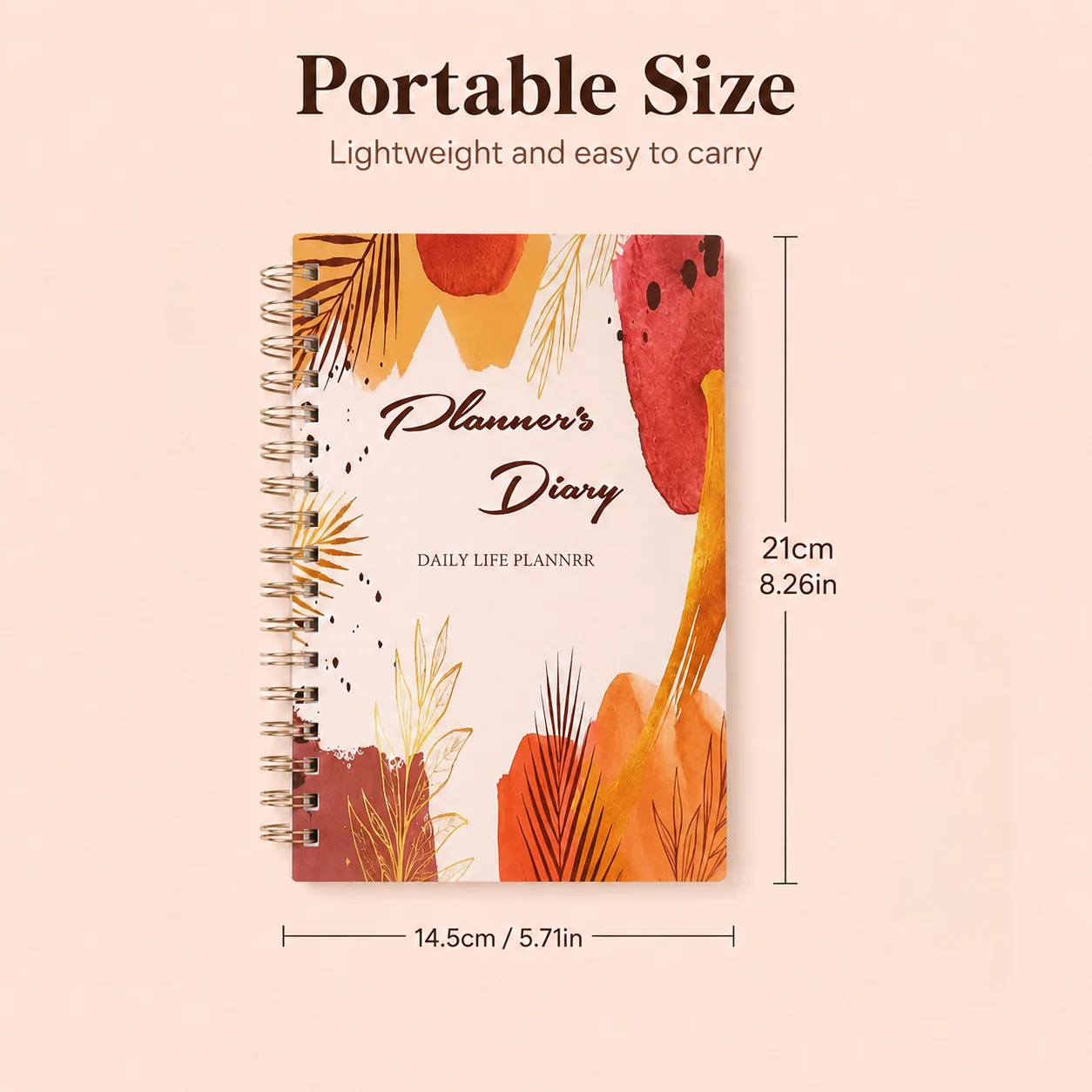 Spiral Bound Planner Notebook With Colorful Cover Daily Life Diary Schedule Planning To Do Notes Personal Office Stationery
