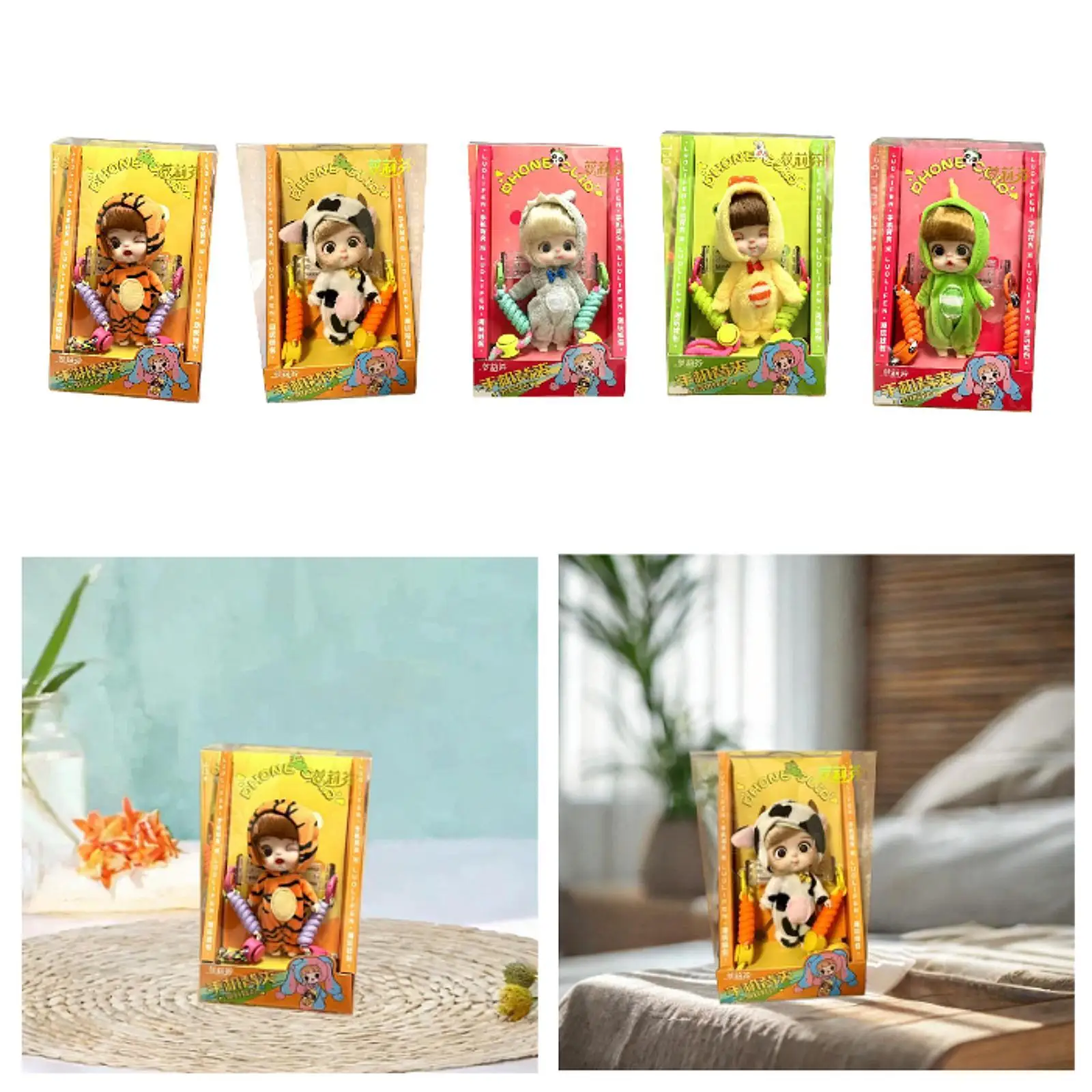 

Cute Doll Sleeping Bag Baby Bags Mobile Phone Clip Mobile Clip Accessory for