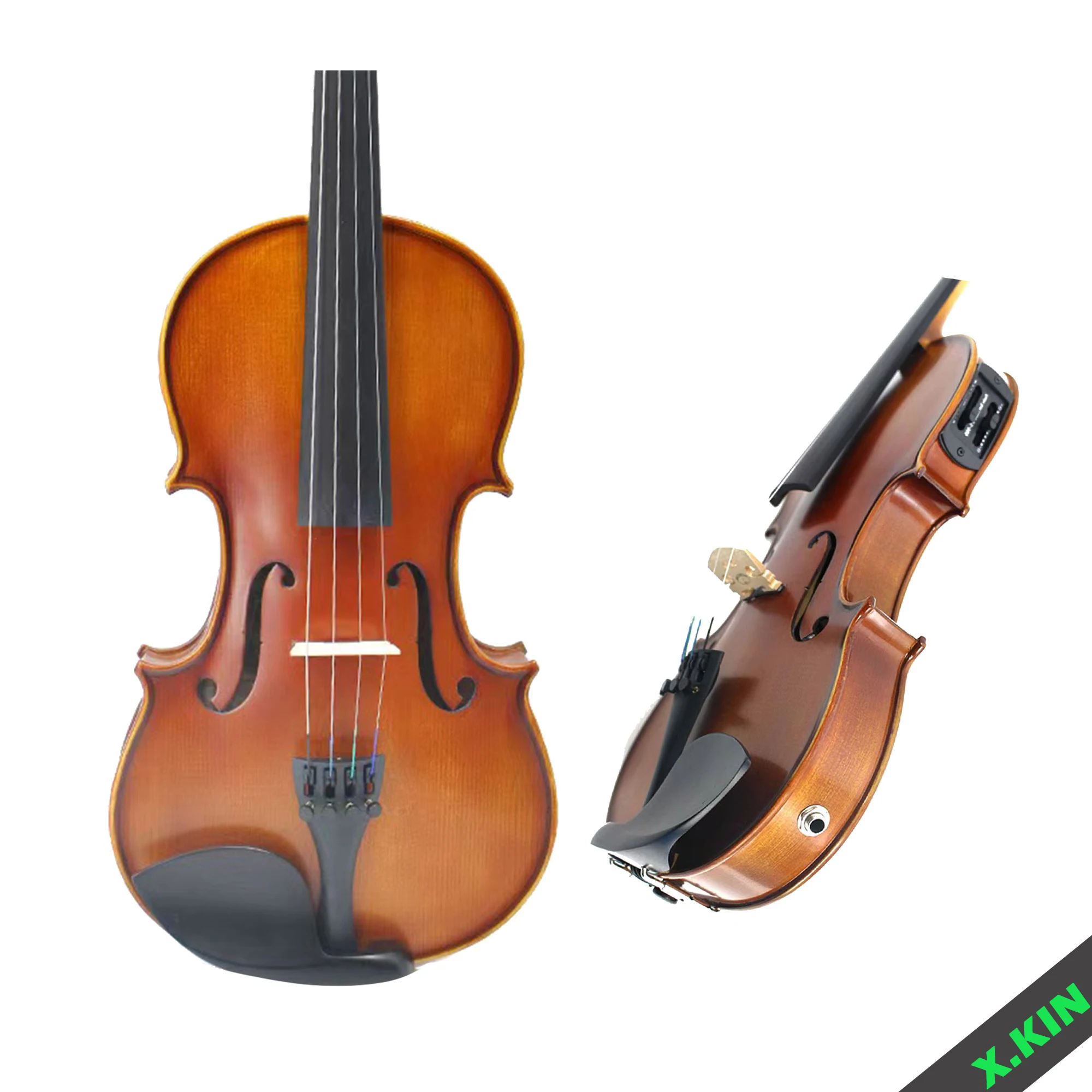 

Acoustic Electric Violin 4/4 High-End Handmade Electric Acoustic Violin 5-String 4/4 3/4 Maple Electric Violin Musical Instrument