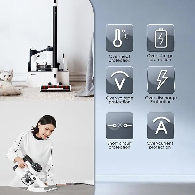 بطارية بديلة 3000 مللي أمبير في الساعة 21.6 فولت للمكنسة الكهربائية Tineco Pure ONE S11 موديل S11-02 (غير تنطبق على الطراز S10WM-01) #5