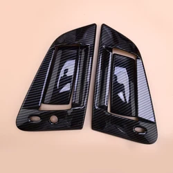 1 Set Car Exterior Door Bowl Handle Trim Cover Fit For Nissan 370Z 2009-2020 Carbon Fiber Style ABS