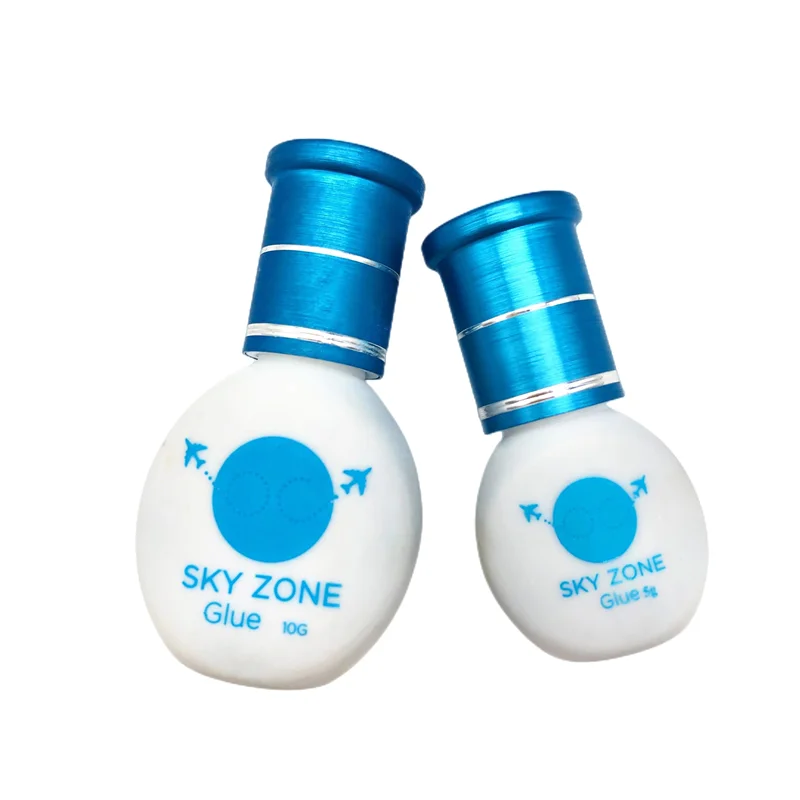 1Bottle Sky Zone Glue 5g/10g  for Eyelash Extensions Fastest Dry Low Irritation Korea Lasting 6-7Weeks Sky Lashes Glue Wholesale