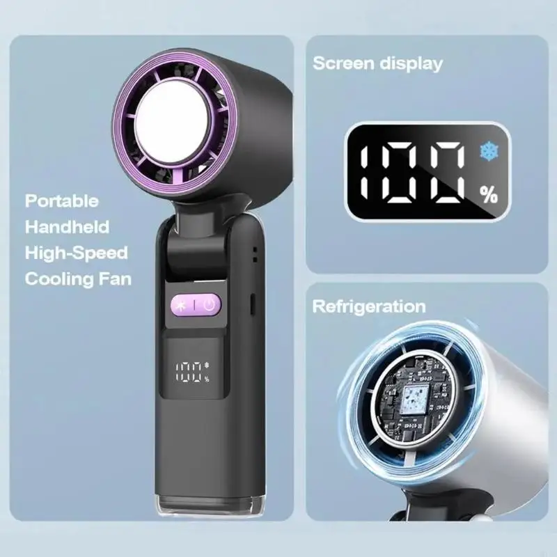 Q1JC المحمولة المحمولة محمولة مروحة مروحة القابلة لإعادة الشحن تعمل على تشغيل 100 سرعة قابلة للتعديل