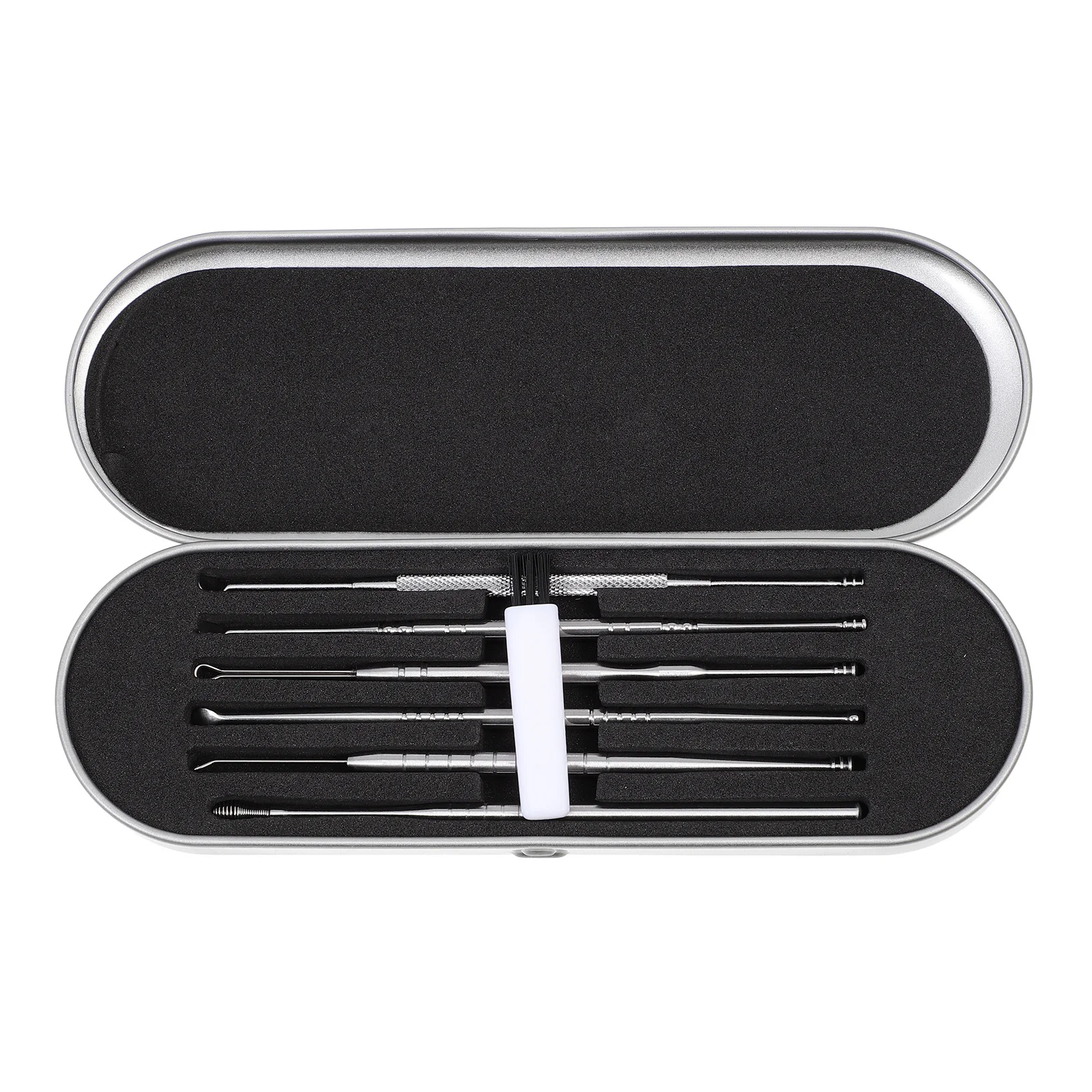 مجموعة واحدة من أدوات إزالة شمع الأذن، أعواد دائرية مريحة مناسبة للمنزل والسفر، أداة إزالة شمع الأذن، مجارف إزالة شمع الأذن #5