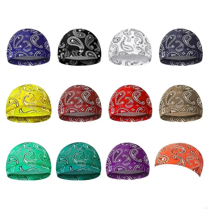 

B95F Multi Purpose Cooling Headwear Elastic Helmet Liner Caps for Active Lifestyles