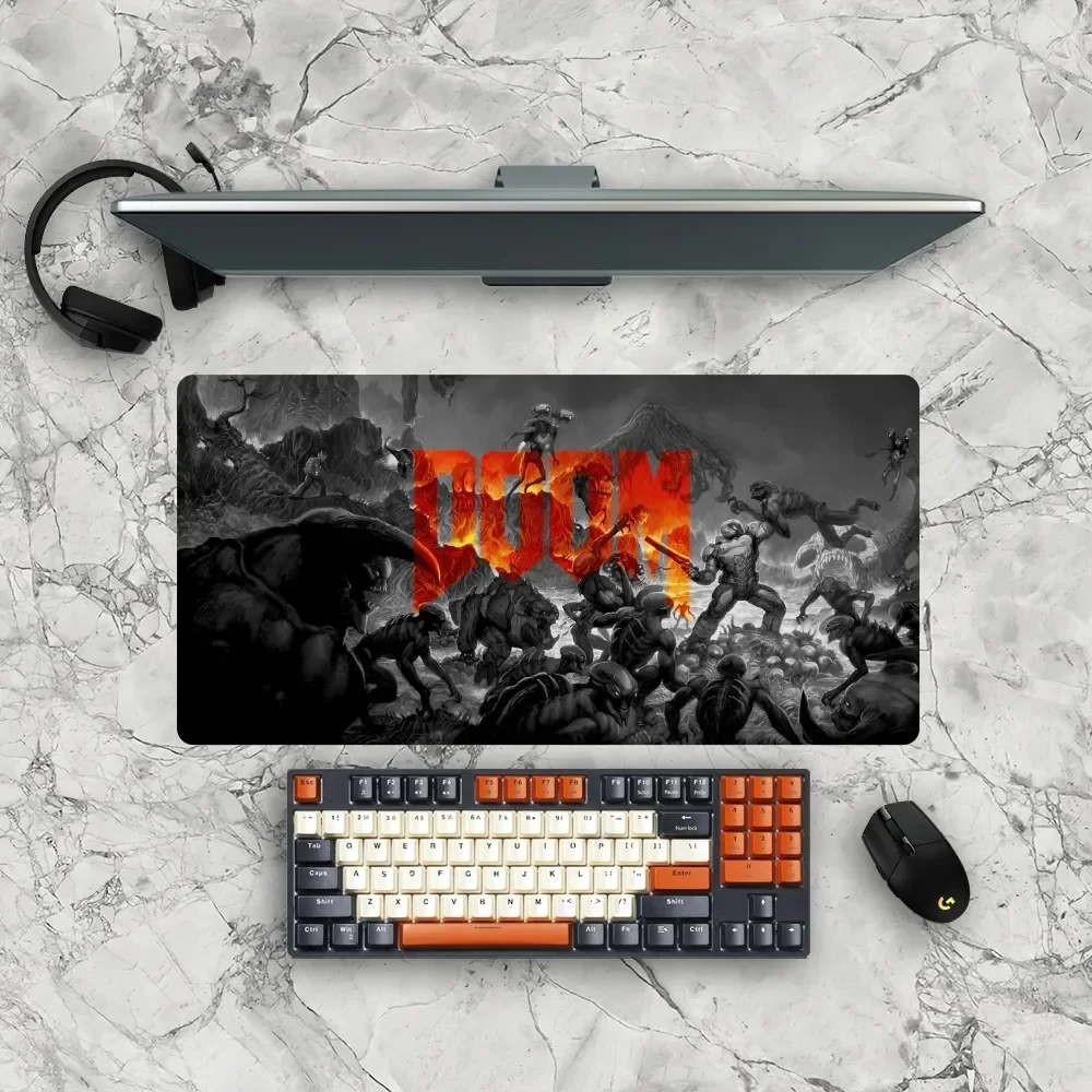 Game D-Dooms Mousepad Gamer Mouse Pad Size For Office Long Table Mat