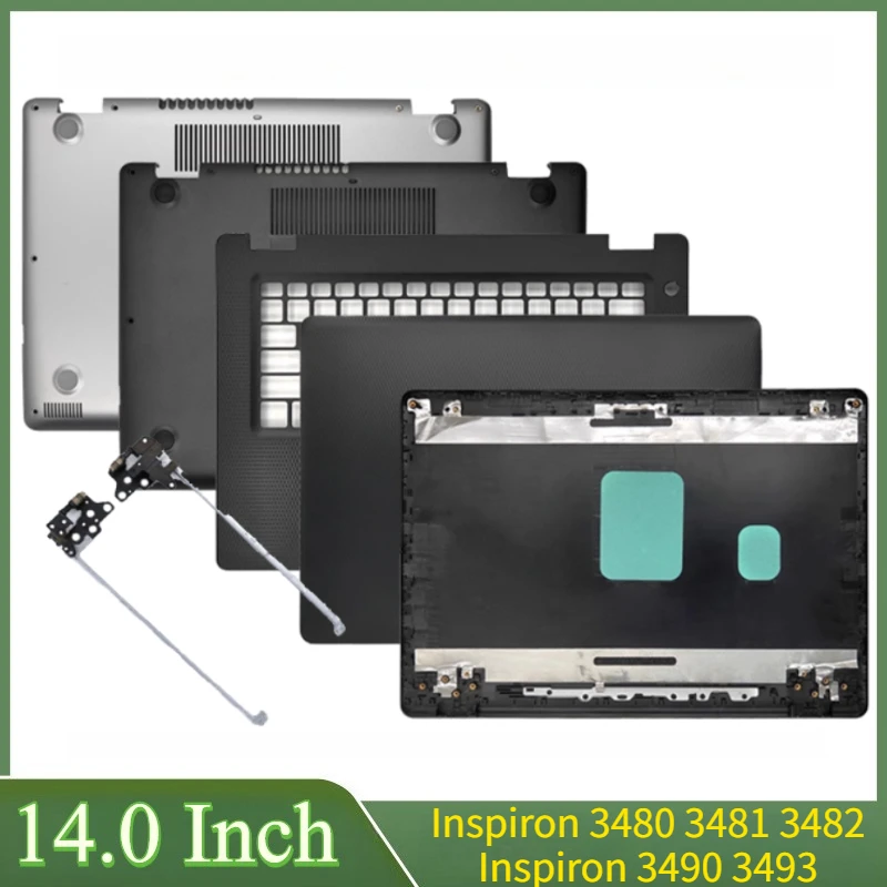 14 pulgadas para Inspiron 3480 3481 3482 Inspiron 3490 3493 cubierta trasera LCD para portátil bisel frontal reposamanos cubierta inferior bisagras