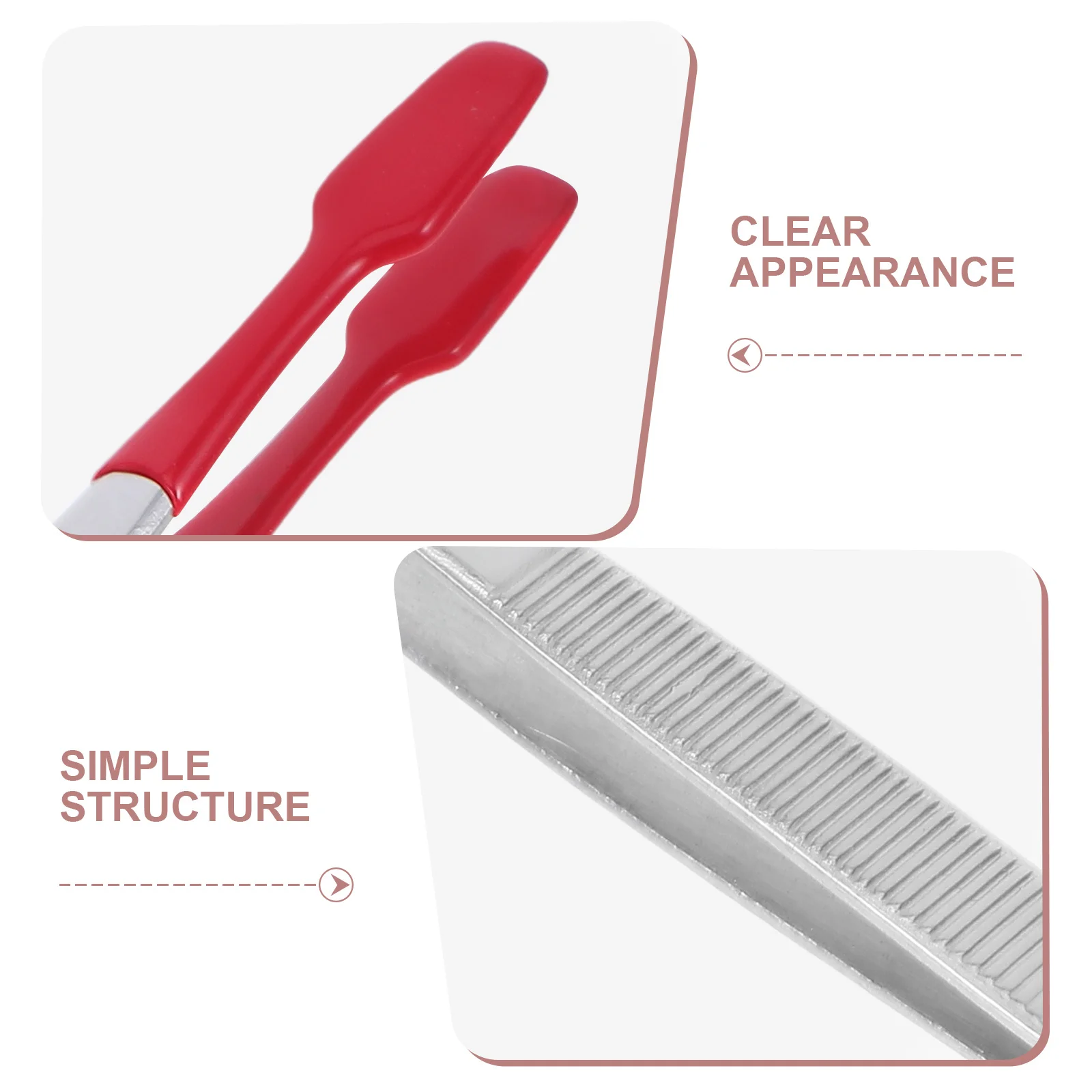 

2Pcs Stainless Steel Stamp Tweezers Rubber Tip Flat Tip Collecting Tongs for Precision Crafting and Stamp Handling Tools