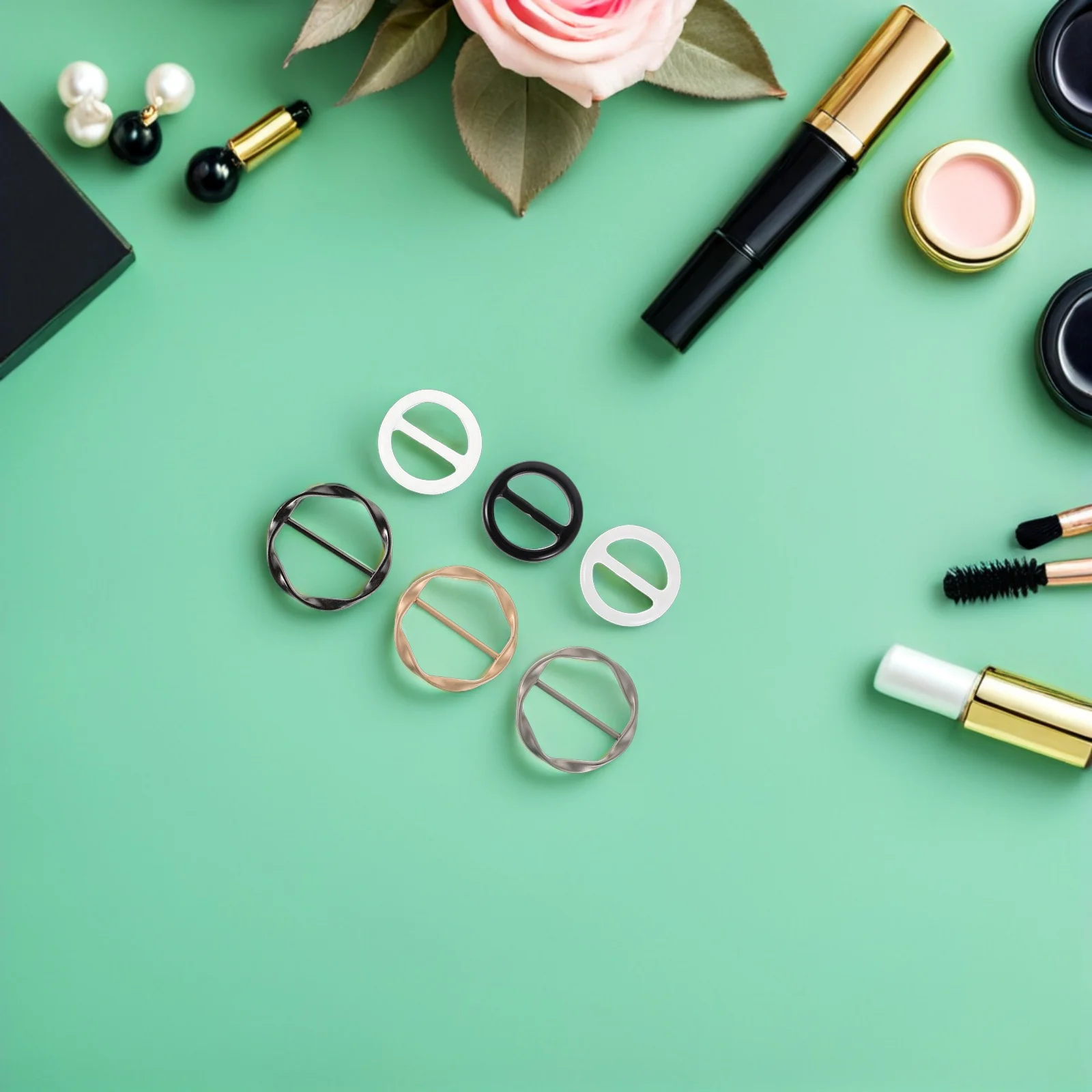 12 قطعة اكسسوارات الملابس وشاح خواتم المشبك الزاوية المعدنية معقود زر مشبك للقمصان فساتين شال سترة التصميم كليب #1