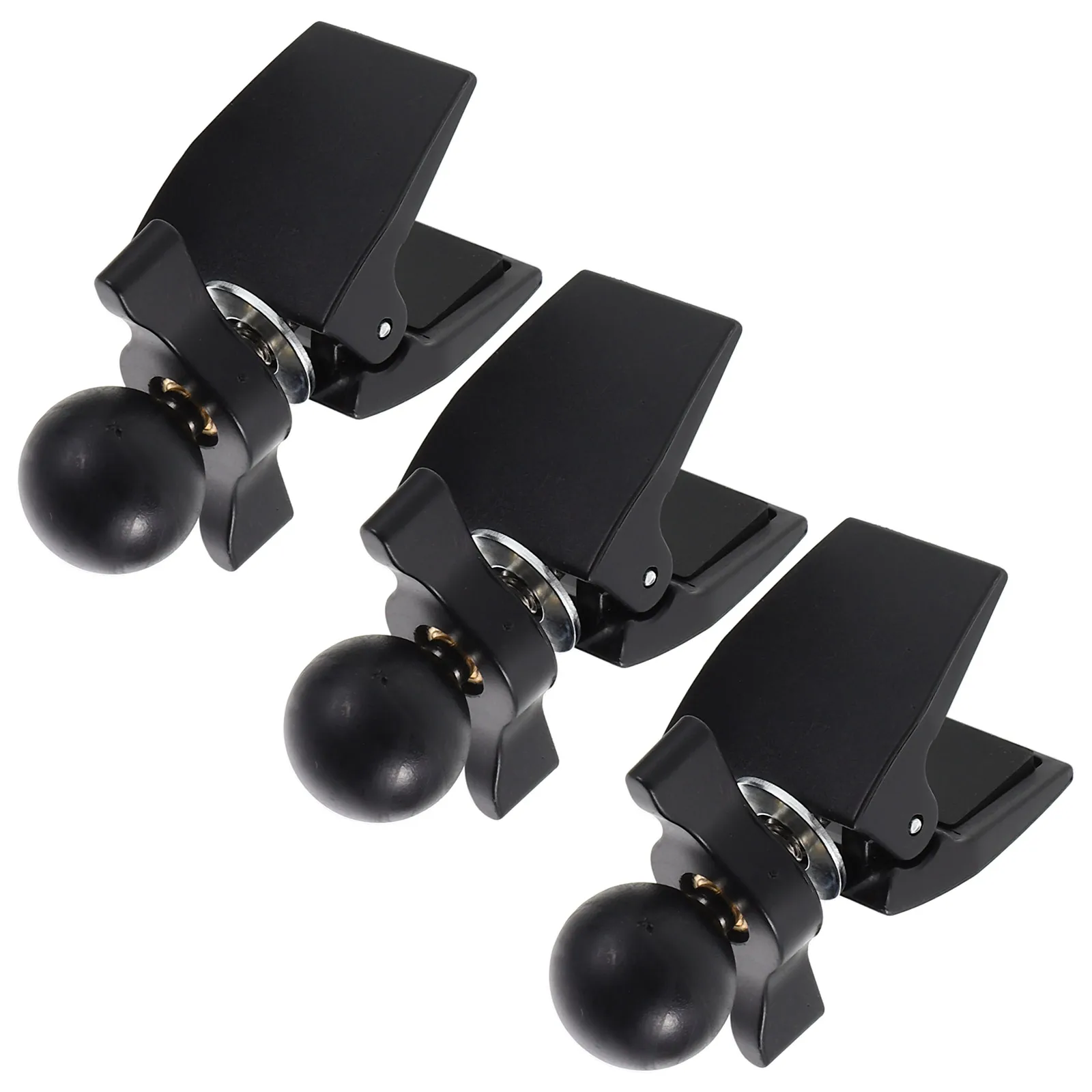 

3pcs Car Phone Holder 17mm Ball Vent Air Outlet Mount Wireless Stand Black Replacement