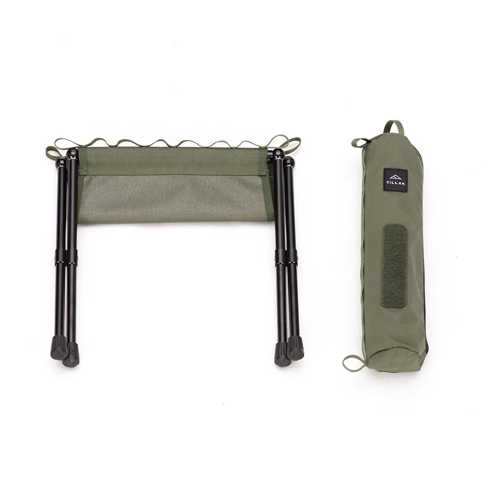 Imagem -06 - Tillak-outdoor Camping Mochila Leve Liga de Alumínio Folding Stool Tactical Mazar Little Mazar