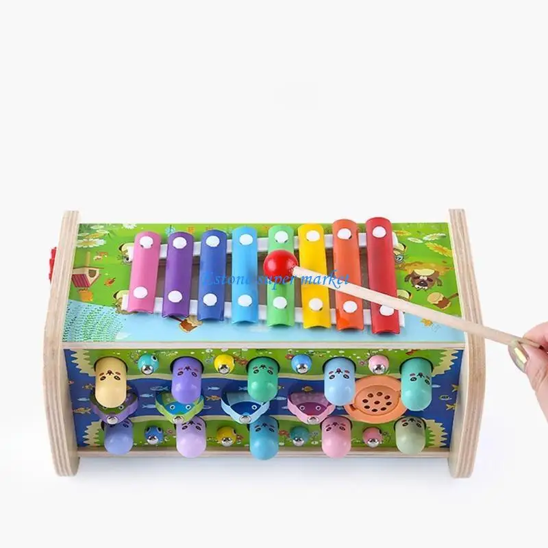 090B Kids Pretend Real Forest Hamster 7 in 1 Whack-A-Mole Accessories Educational for Play Adventure Table Toy Best Gift