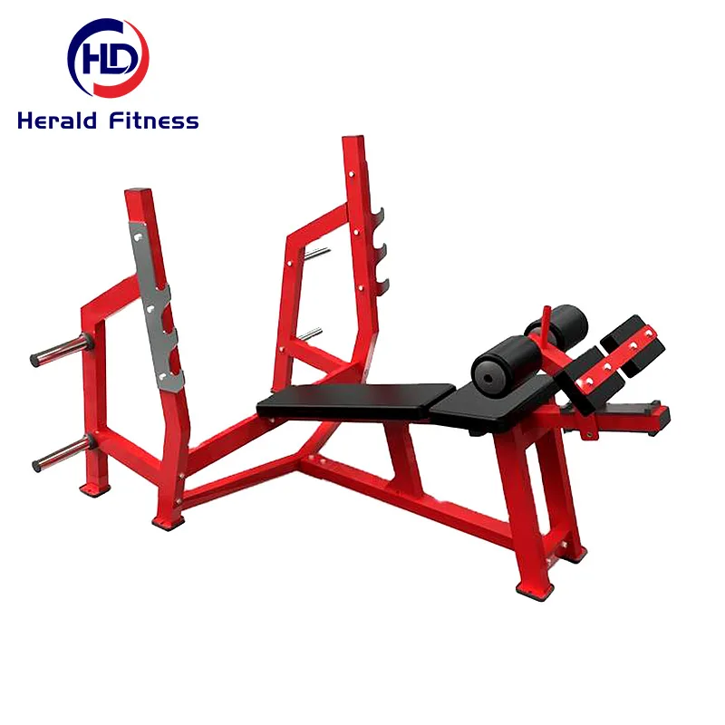 

2024 High Quality Strength Training Indoor Sports Fitness Bodybuilding Trainer Weight Lifting Sit Up Decline Bench For Exercise