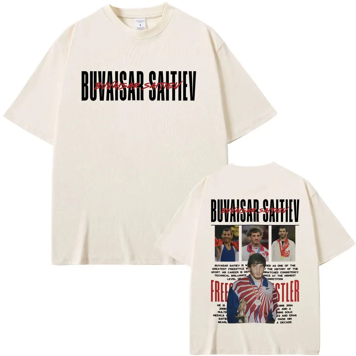 Limitiertes Buvaisar Saitiev Vintage-Grafik-T-Shirt für Herren, Kleidung, Gewaltästhetik-T-Shirts, lässige Baumwoll-T-Shirts von hoher Qualität – Detail 7