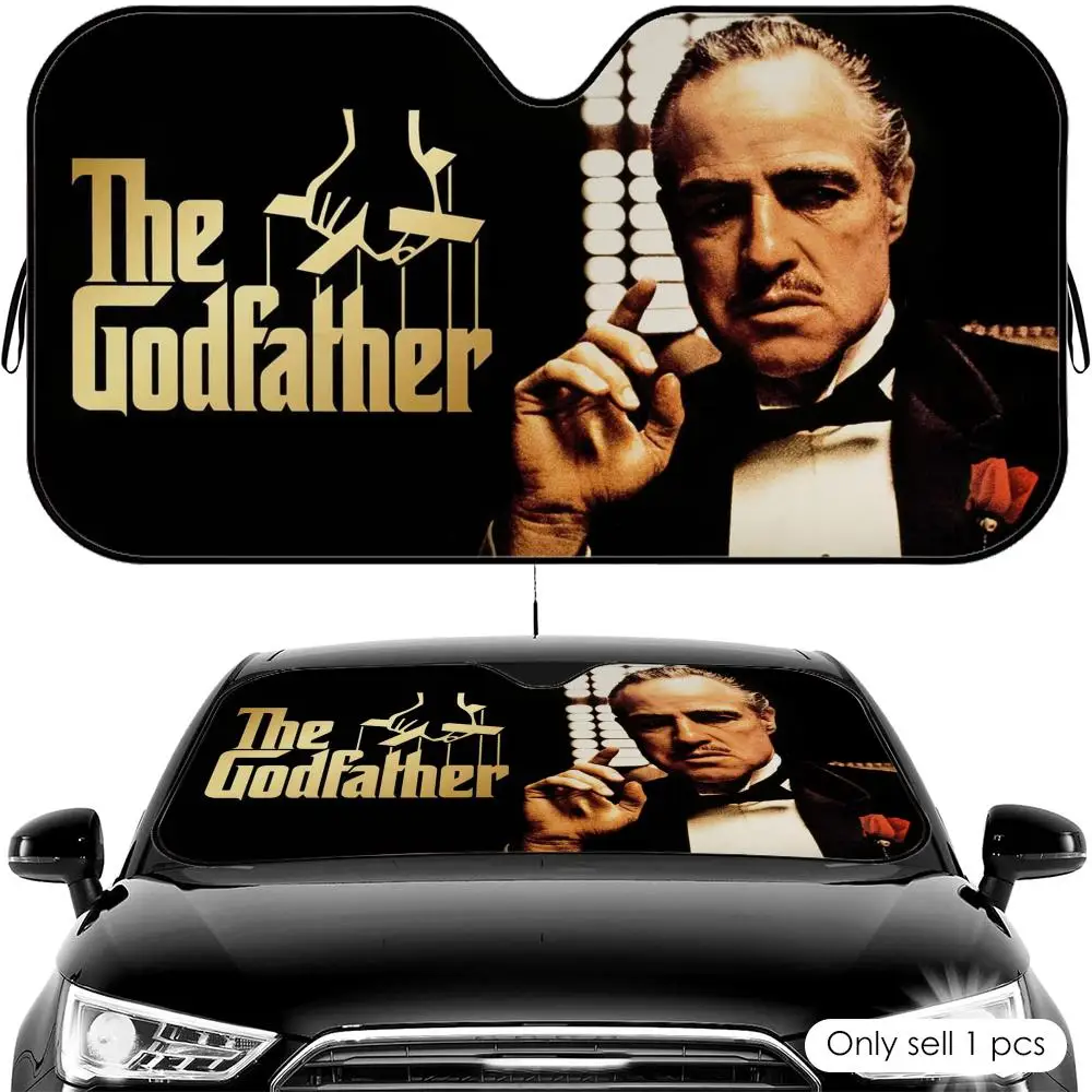 

Солнцезащитный козырек Classic Movie G-Godfather, многоразовый, из алюминиевой фольги, для лобового стекла автомобиля, защита от УФ-излучения, теплоизоляционный чехол-накидка