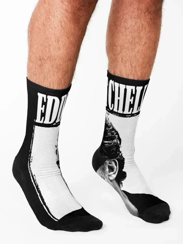 Eddy Mitchell Socken Anti-Rutsch-Fußball Rutschfeste Fußball Retro süße Socken Damen Herren