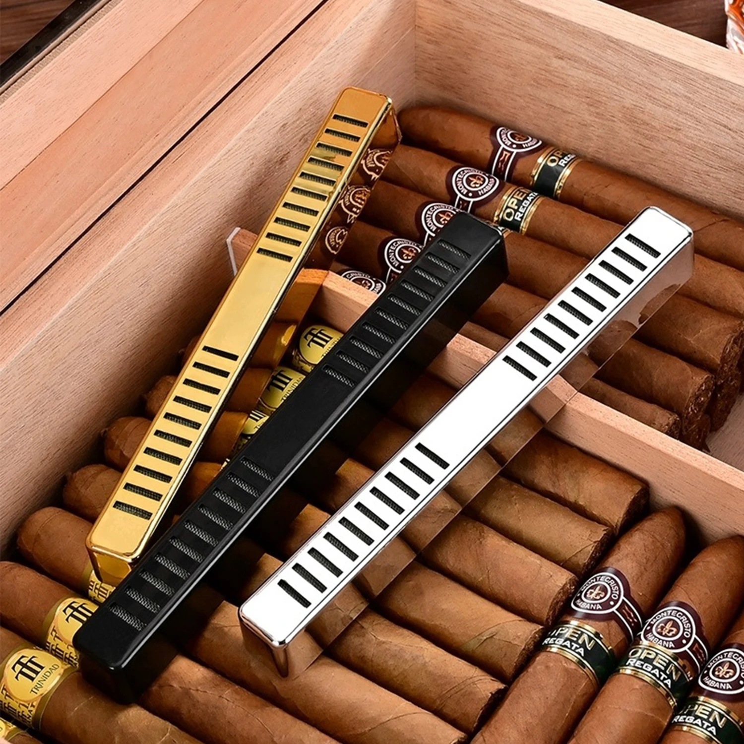 JIBILL Zigarre feuchtigkeitsspendende Streifen Luftbefeuchter Zigarre Box gewidmet tragbare Feuchtigkeitscreme Befeuchtung Zigarre feuchtigkeitsspendendes Zubehör