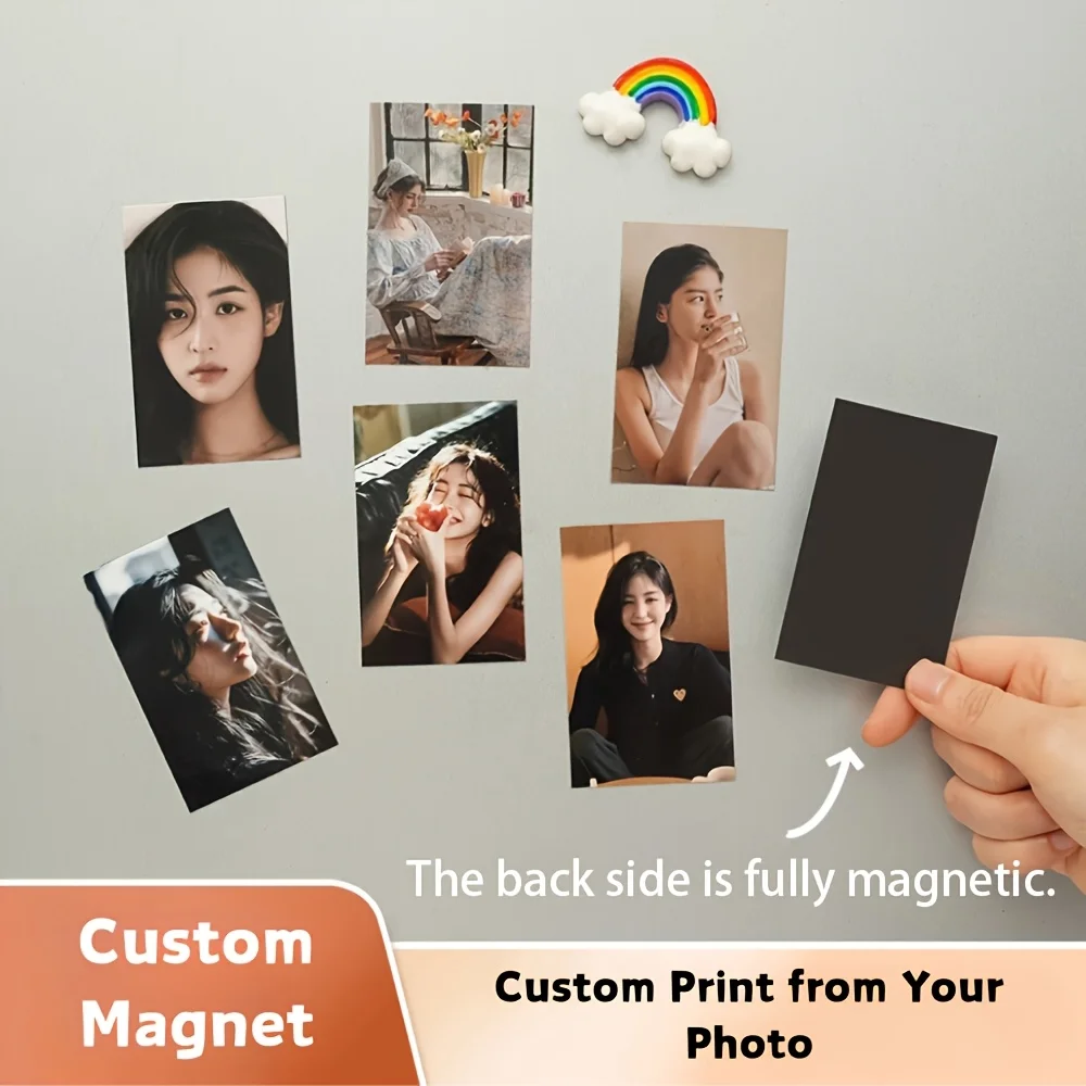 1/3/5pc rectangle Custom Picture Fridge Souvenir Magnet Custom Photo Magnet Fridge Magnet Fridge Decor Magnet Magnet Note Holder