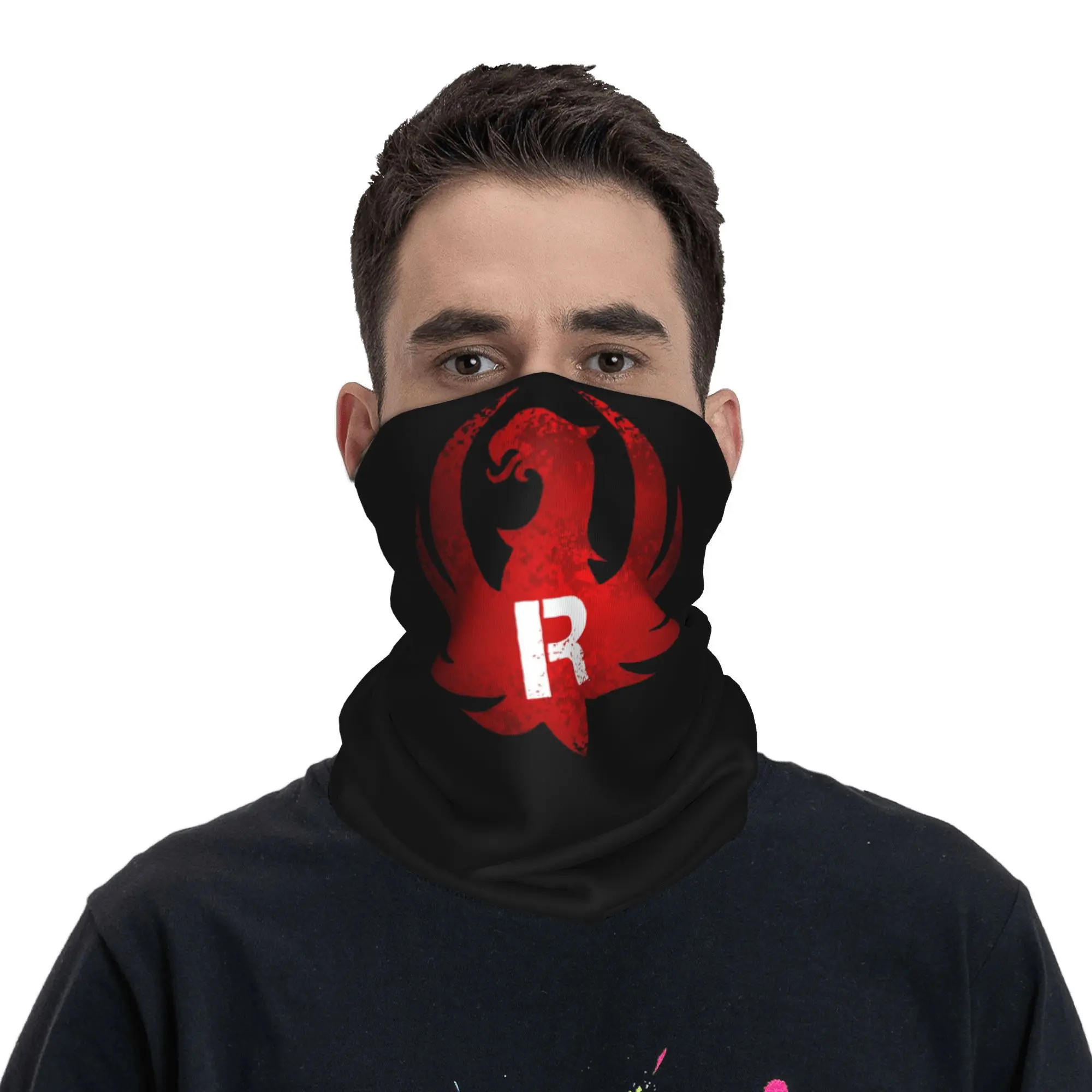 Ruger Gun Bandana غطاء الرقبة قناع مطبوع وشاح متعدد الوظائف عقال ركوب للرجال والنساء الكبار يندبروف