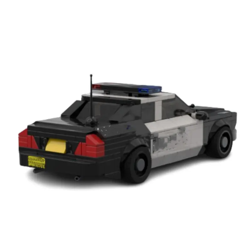 

394-piece small particle building blocks set to assemble a city interceptor vehicle model, a collectible toy and gift for boys.