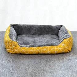 Camas cálidas suaves estampadas para perros, gatos, cachorros, gatitos