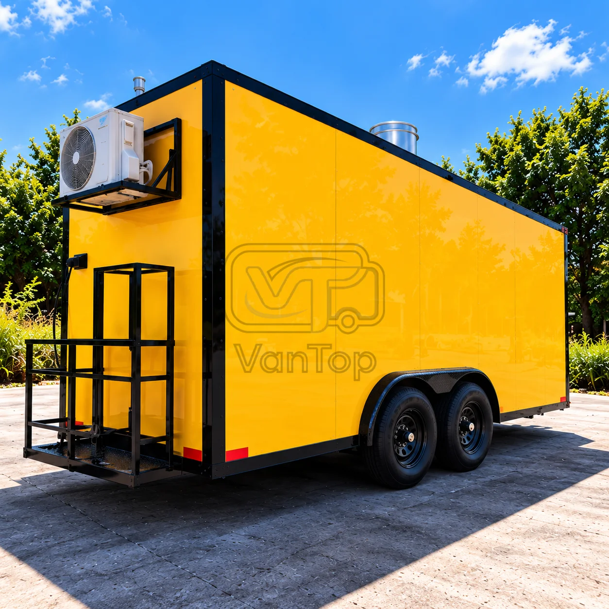 Commercial Food Trailer Mobile Food Trailer Custom Concession Stand for Street Food Business USA Standard