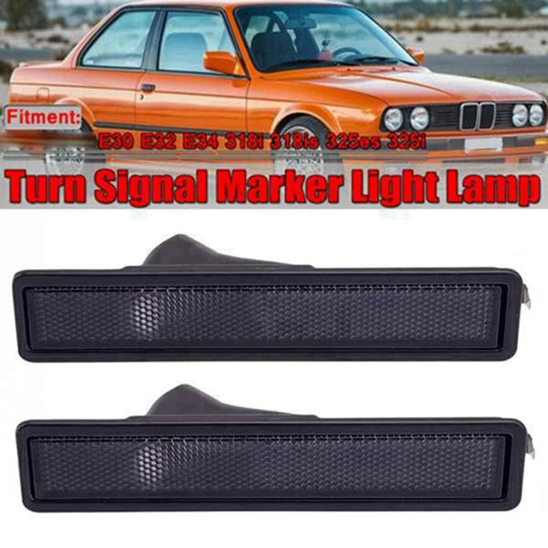 

63141377849 Fender Side Light Fender Light Without Bulb Fender Side Lights For BMW E30 E32 E34 318I 318Is 325I 1984-1991