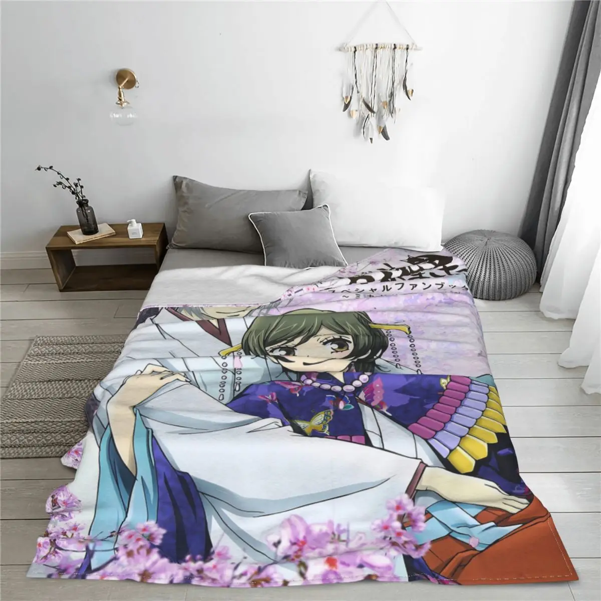 Kamisama Kiss Anime Blankets Flannel All Season Nanami Tomoe Breathable Warm Throw Blankets for Sofa Bedroom Bedding Throws