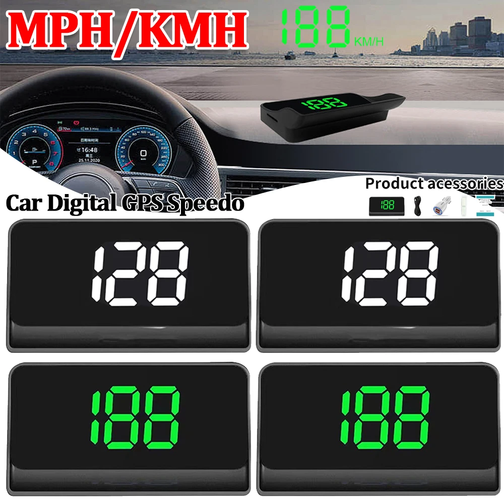 HD Car Head Up Display HUD Windshield Projector GPS System for All Cars Speedometer Auto Electronics Accessories Speed MPH/KMH