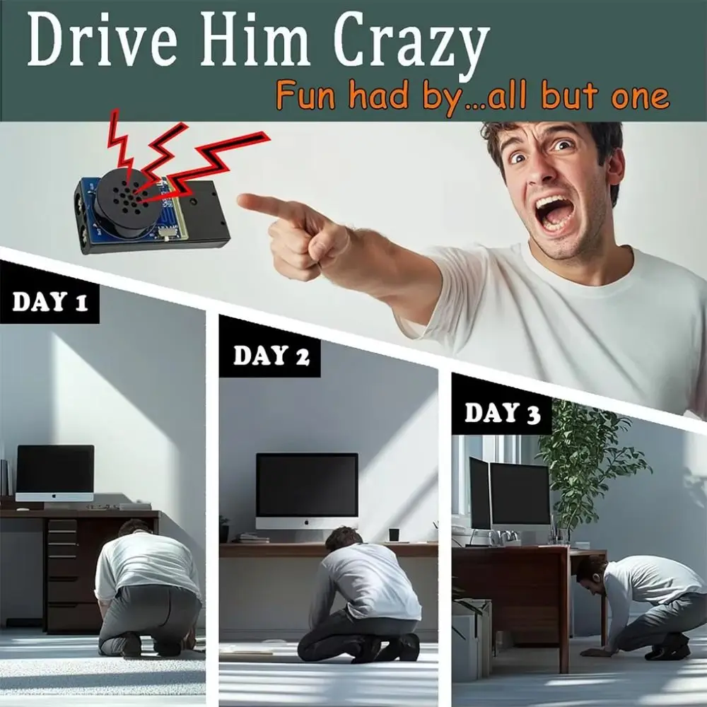Remote Control Hidden Noise Maker Gag Jokes Laughs Funny Sound Generator 16 Sound Annoying Cricket Sound Prank Adults Chilldren