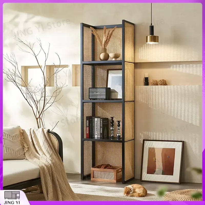 Luxury Living Room Display Cabinet Storage Console Table for Home Office Entryway Vitrine Showcase Shelving Unit Modern