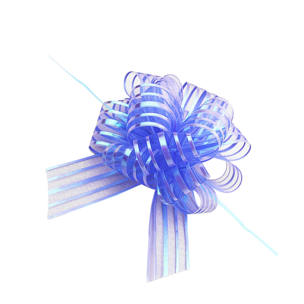 

12pcs Hand Drawn Flower Ball Gift Wedding Decor Pull Ribbon Bow Decoration Thick Stable Large Size Christmas Bows
