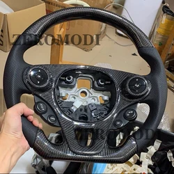 Real Carbon Steering Wheel For Mercedes-Benz SMART With Leather