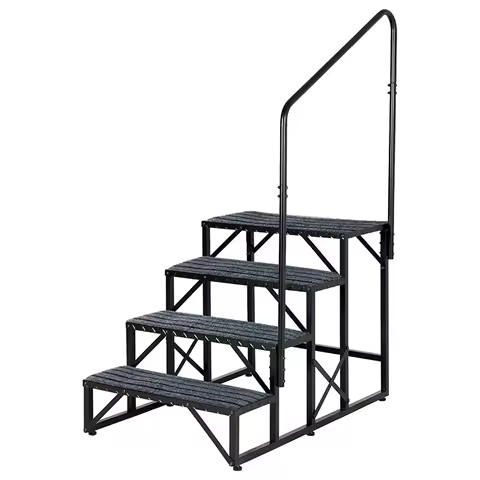 RV Step Rug 3 Pieces Outside RV Stair Carpet Weatherproof Adjustable Rug Accessories For Inside Deck Travel Trailers Campers