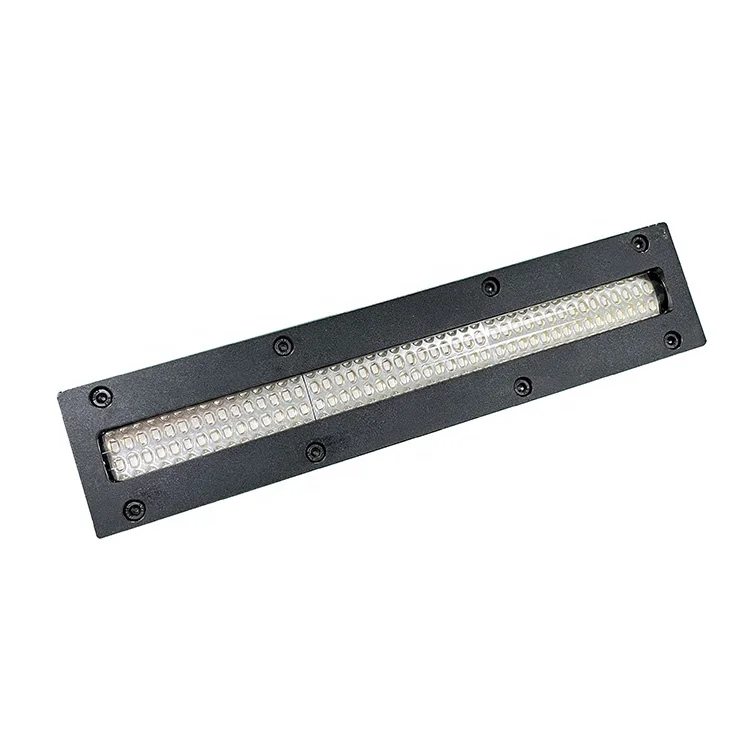 180*20 MM Irraditional Area 395nm 450w Water Curing Lamp Double Nozzle Led Uv Cure Dry Blue-violet Light For Flatbed Printing