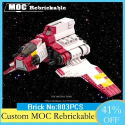 803PCS Famous star Movie MOC Nu-class Attack Shuttle DIY creative ideas Children Toy Birthday Christmas Fighter Model Block Gift