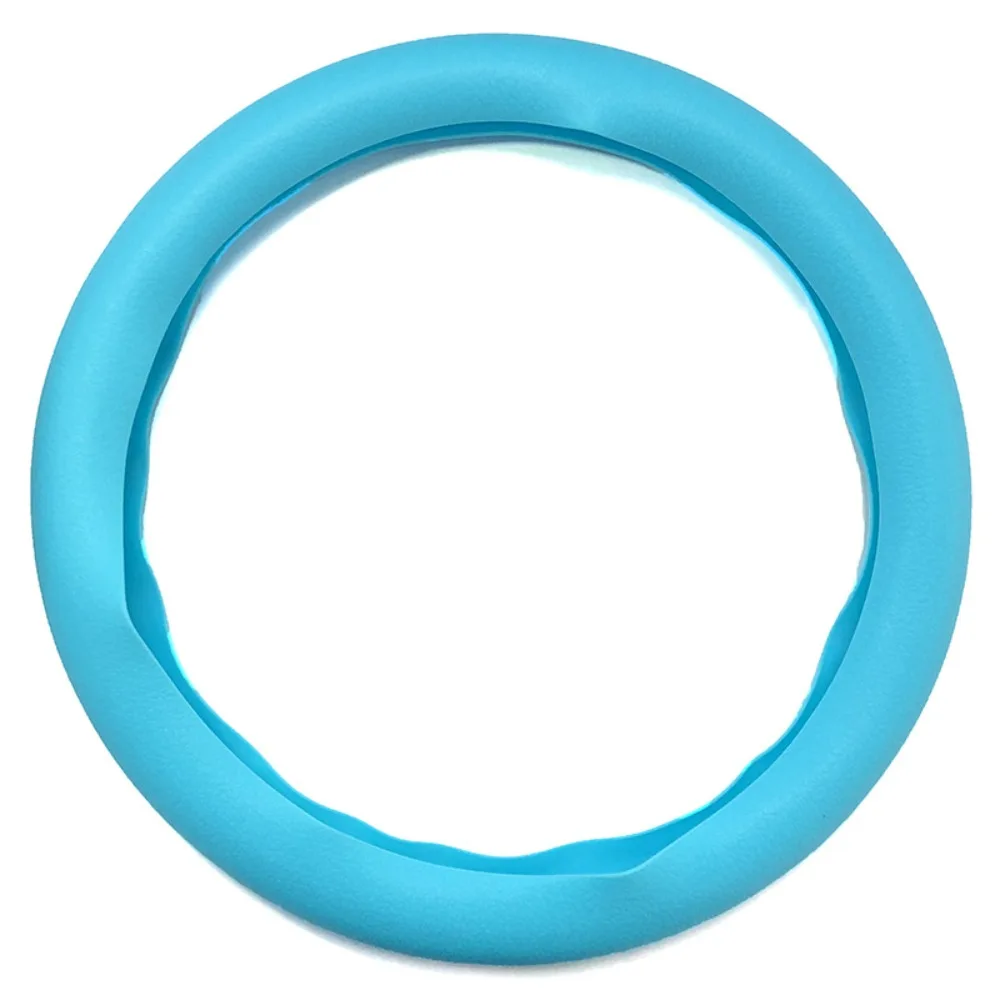 Ultra-Thin Silicone Car Steering Wheel Cover Soft Silicone Anti-Slip Texture Anti-Slip Steering Cover Wear-Resistant