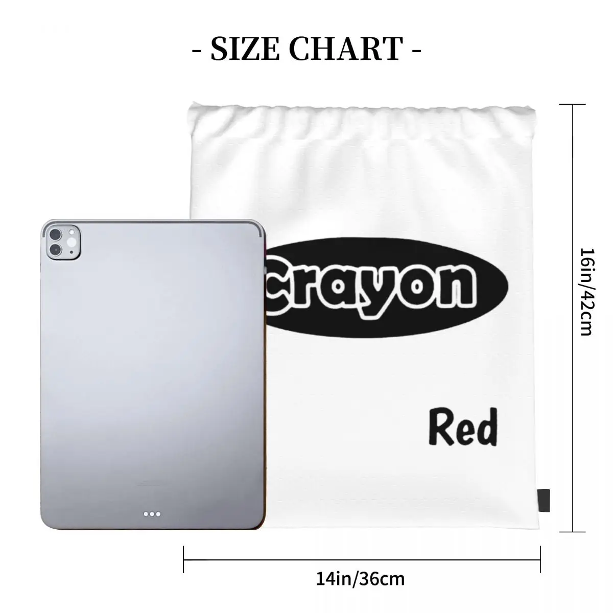 A Funny Green, Red Thing From Crayon Backpacks Fashion Portable Drawstring Bags Sports Bag Book Bags For Travel Students