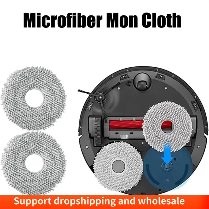 

AA86 18PCS For Roborock Qrevo Curve/P20 Pro Robot Vacuum Attachments Replacement Main Side Brushes Dust Bags Mop Pads Filters