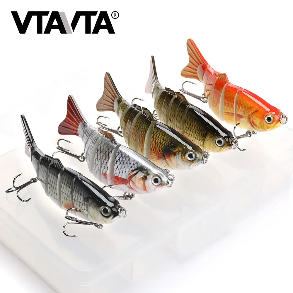 VTAVTA 5pcs Fishing Lures Set Wobblers Crankbaits Fishing Box For Wobblers Swimbait Artificial Bait Kit Hard Lure Fishing Tackle